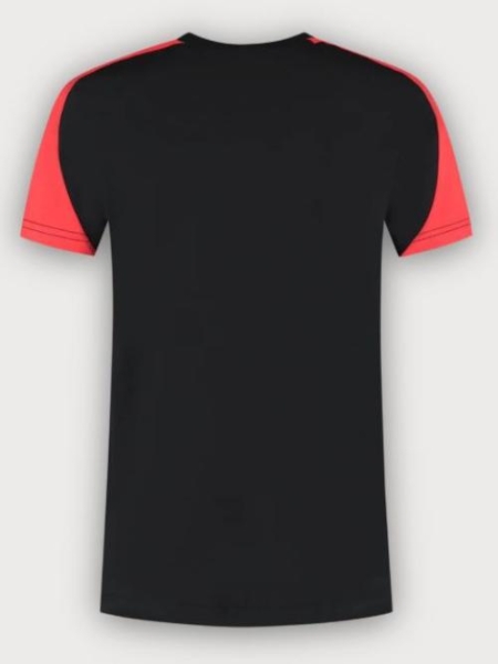 Tricorp T-Shirt Bicolor Redefined, Black-Brightred