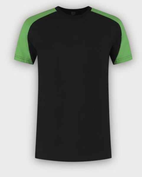 Tricorp T-Shirt Bicolor Redefined, Black-Lime