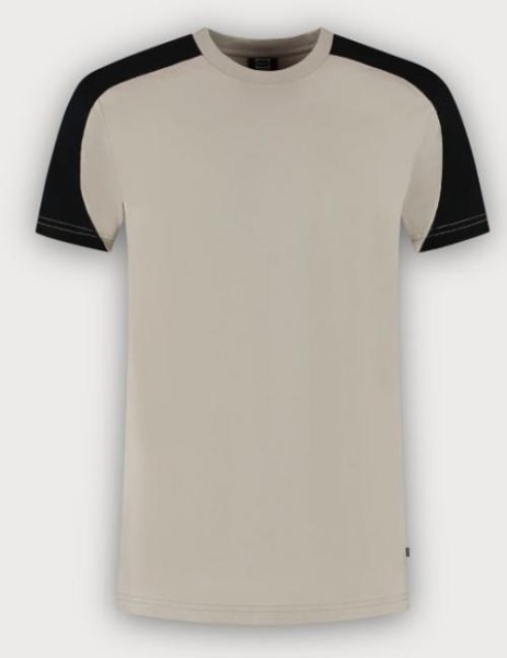 Tricorp T-Shirt Bicolor Redefined, Sand-Black