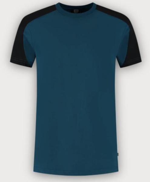 Tricorp T-Shirt Bicolor Redefined, Teal-Black