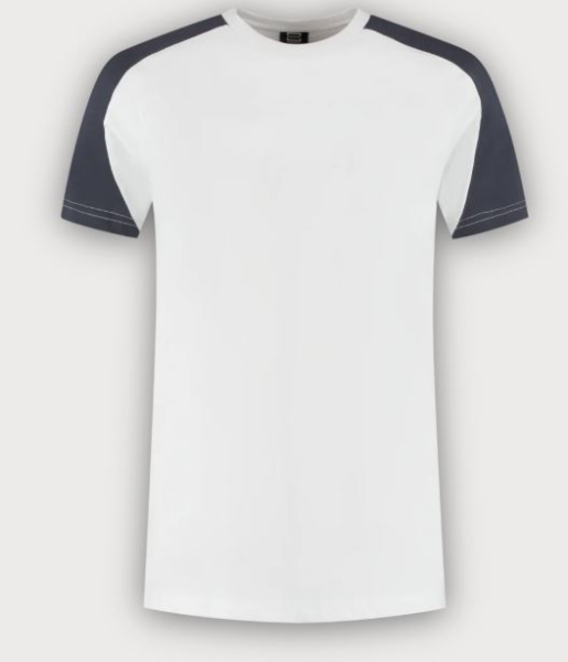Tricorp T-Shirt Bicolor Redefined, White-Anthracite