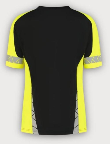 Tricorp T-Shirt Reflective Redefined Damen, Black-Fluor Yellow