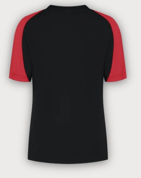 Tricorp T-Shirt Bicolor Redefined Damen, Black-Brightred