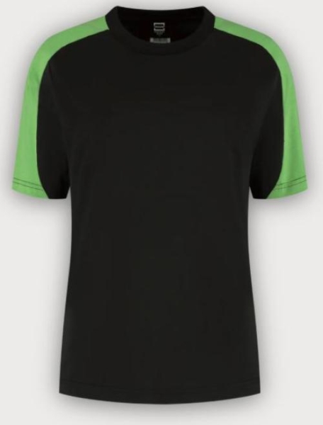 Tricorp T-Shirt Bicolor Redefined Damen, Black-Lime