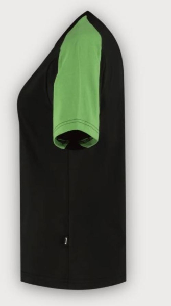 Tricorp T-Shirt Bicolor Redefined Damen, Black-Lime