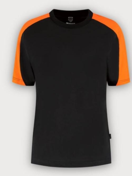 Tricorp T-Shirt Bicolor Redefined Damen, Black-Orange