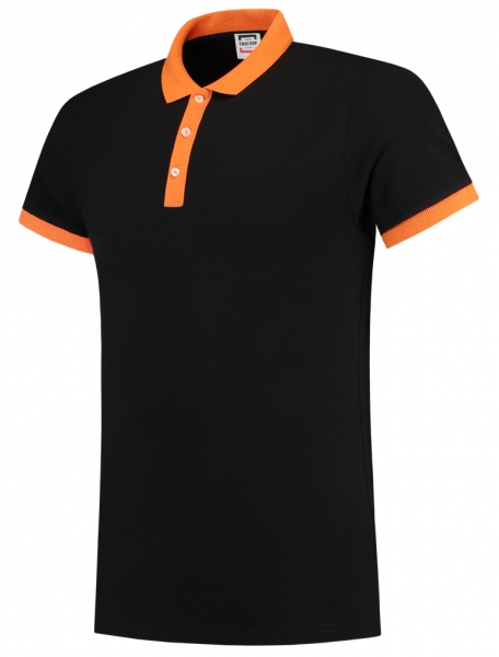 TRICORP-Poloshirts, Bicolor, 210 g/m, schwarz/orange