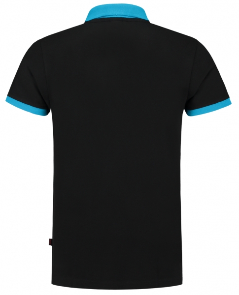 TRICORP-Poloshirts, Bicolor, 210 g/m, schwarz/turquoise