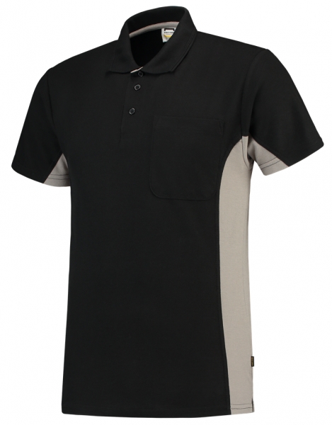 TRICORP-T-Shirt, mit Brusttasche, Bicolor, 180 g/m, black-grey