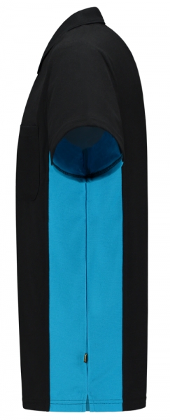 TRICORP-T-Shirt, mit Brusttasche, Bicolor, 180 g/m, black-turquoise