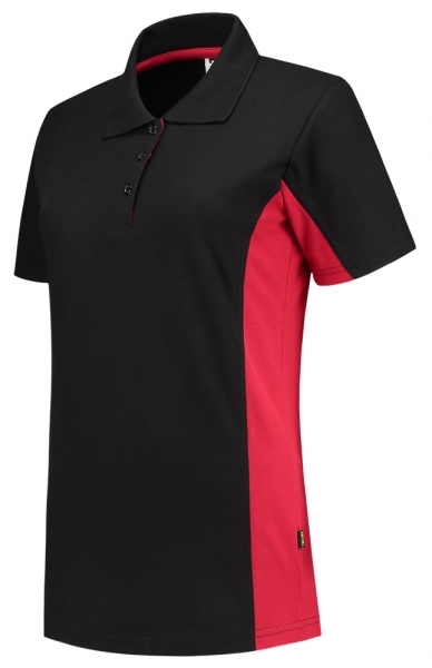 TRICORP-Damen-T-Shirt, Bicolor, 180 g/m, black-red