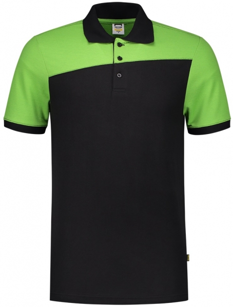 TRICORP-Poloshirt, Bicolor, Basic Fit, Kurzarm, 180 g/m, black-lime