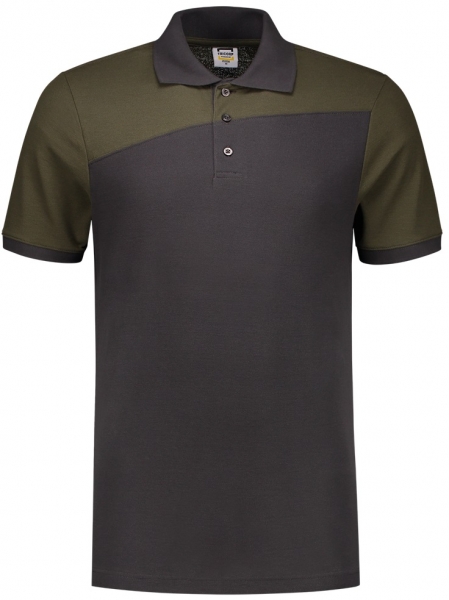 TRICORP-Poloshirt, Bicolor, Basic Fit, Kurzarm, 180 g/m, darkgrey-army