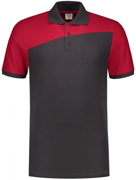 TRICORP-Poloshirt, Bicolor, Basic Fit, Kurzarm, 180 g/m, darkgrey-red