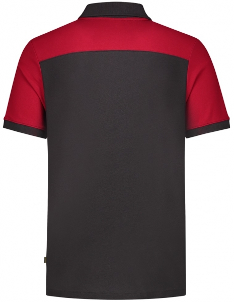 TRICORP-Poloshirt, Bicolor, Basic Fit, Kurzarm, 180 g/m, darkgrey-red