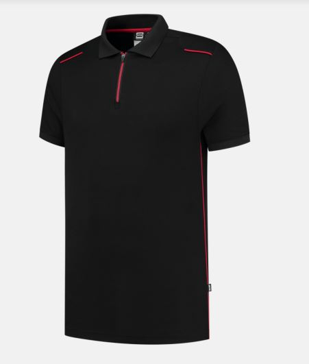 TRICORP-Poloshirt, Accent, black/red