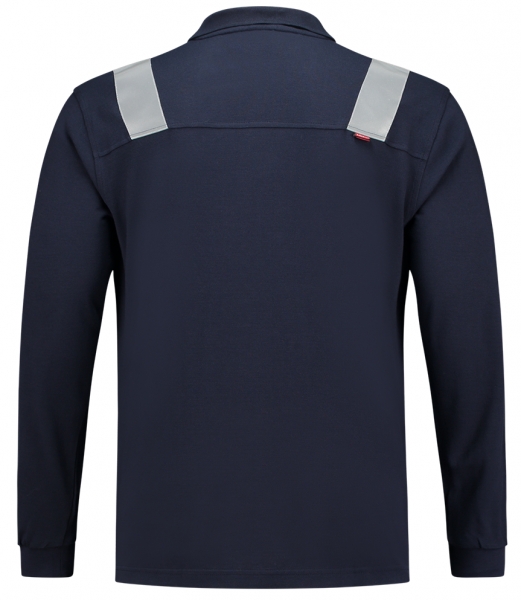 TRICORP-Warn-Schutz-Poloshirt, Multinorm, langarm, 200 g/m, dunkelblau