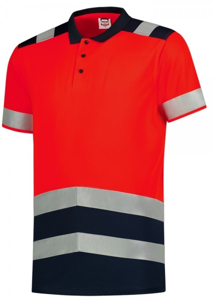 TRICORP-Warnschutz-Poloshirt,180 g/m, warnrot-ink