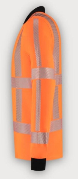 Tricorp Warnschutz Poloshirt Revisible Langarm, Fluor Orange