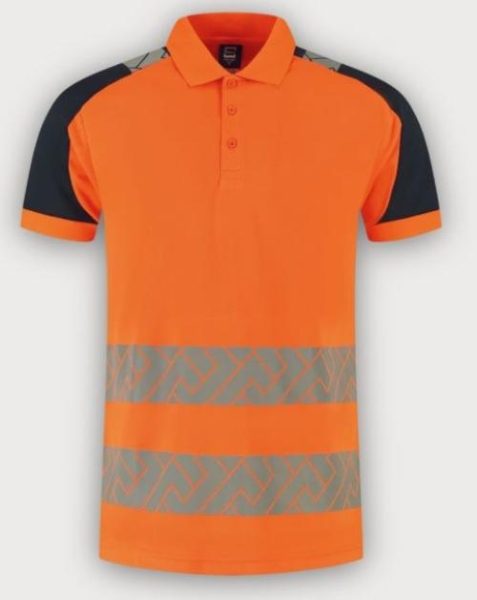 Tricorp Warnschutz Poloshirt Visibility Redefined, Fluor Orange-Ink