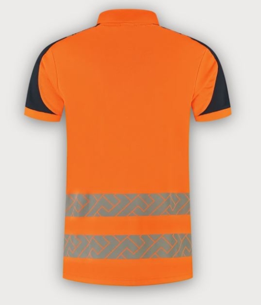 Tricorp Warnschutz Poloshirt Visibility Redefined, Fluor Orange-Ink