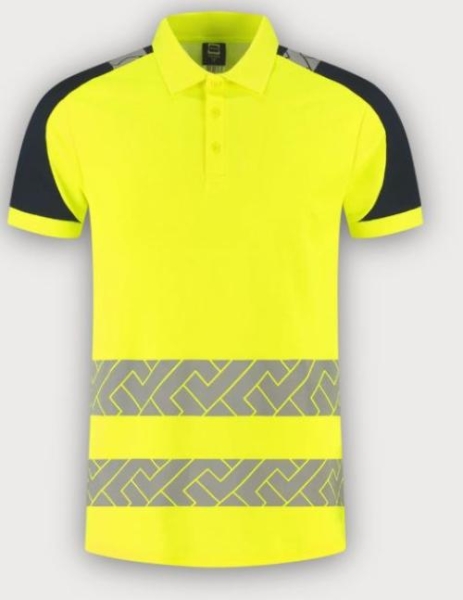 Tricorp Warnschutz Poloshirt Visibility Redefined, Fluor Yellow-Ink