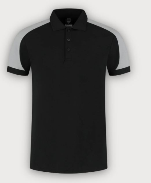 Tricorp Poloshirt Bicolor Redefined, Black-Grey
