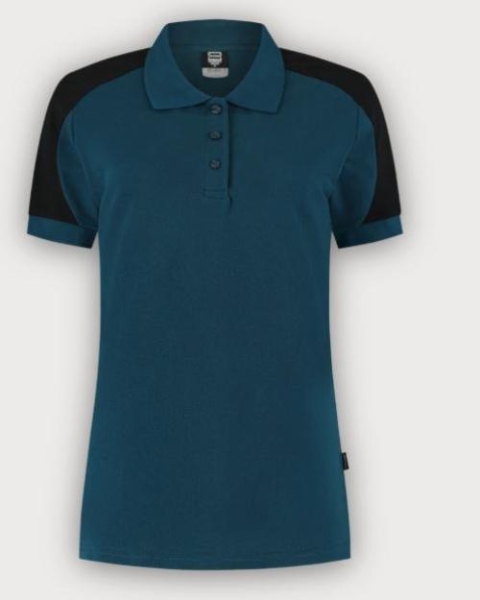 Tricorp Poloshirt Bicolor Redefined Damen, Teal-Black