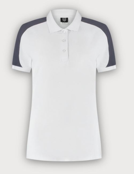 Tricorp Poloshirt Bicolor Redefined Damen, White-Anthracite