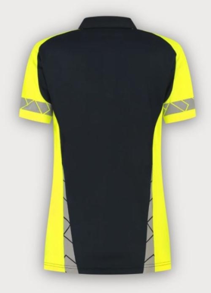 Tricorp Warnschutz Poloshirt Reflective Redefined Damen, Ink-Fluor Yellow