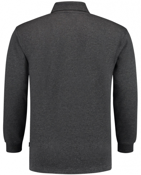 TRICORP-Sweatshirt, Polokragen, Basic Fit, Langarm, 280 g/m, anthrazit meliert