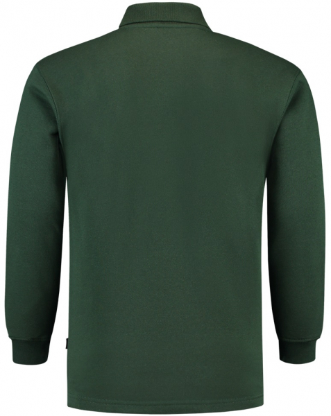 TRICORP-Sweatshirt, Polokragen, Basic Fit, Langarm, 280 g/m, bottlegreen