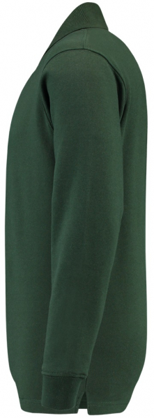 TRICORP-Sweatshirt, Polokragen, Basic Fit, Langarm, 280 g/m, bottlegreen