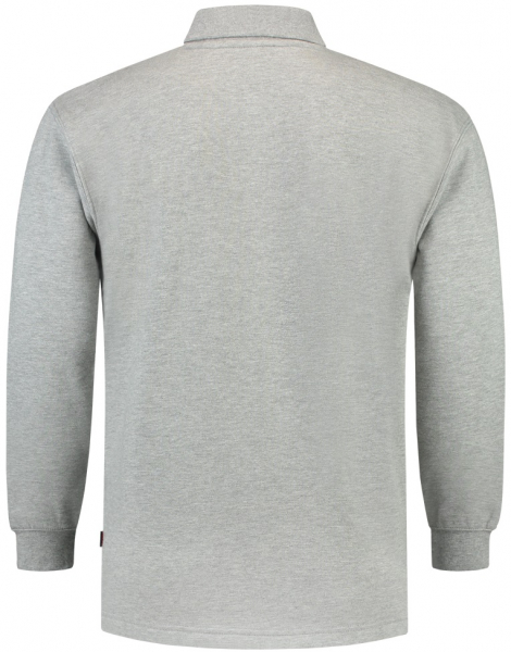 TRICORP-Sweatshirt, Polokragen, Basic Fit, Langarm, 280 g/m, grau meliert