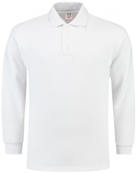 TRICORP-Sweatshirt, Polokragen, Basic Fit, Langarm, 280 g/m, wei