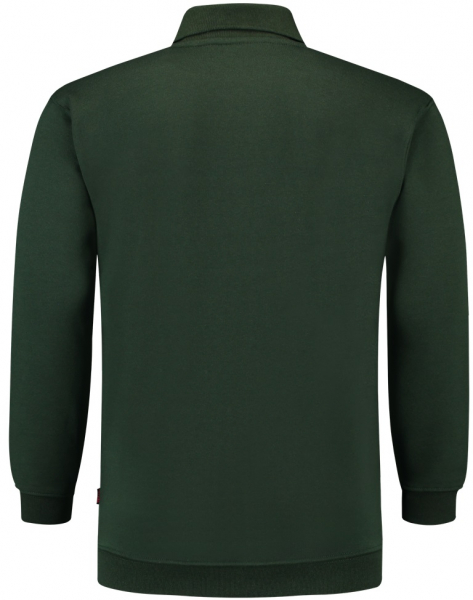 TRICORP-Sweatshirt Polokragen und Bund, Basic Fit, Langarm, 280 g/m, bottlegreen