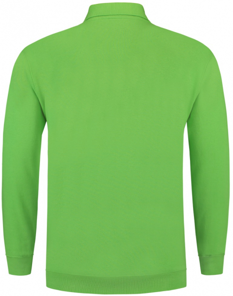 TRICORP-Sweatshirt Polokragen und Bund, Basic Fit, Langarm, 280 g/m, lime