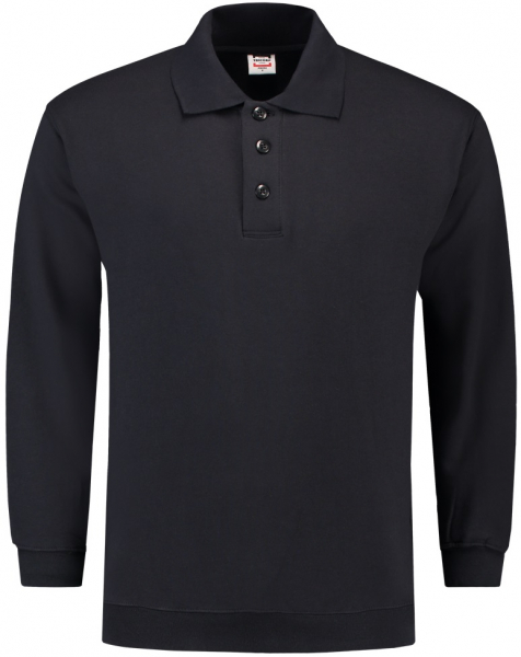TRICORP-Sweatshirt Polokragen und Bund, Basic Fit, Langarm, 280 g/m, navy