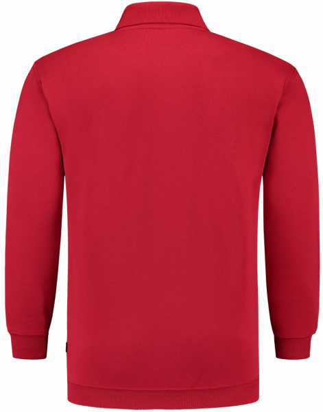 TRICORP-Sweatshirt Polokragen und Bund, Basic Fit, Langarm, 280 g/m, red