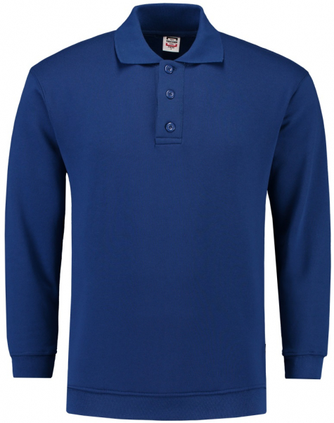 TRICORP-Sweatshirt Polokragen und Bund, Basic Fit, Langarm, 280 g/m, royalblue