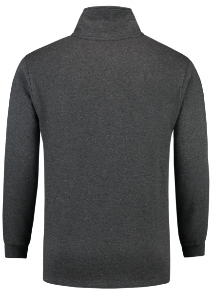 TRICORP-Sweatshirt 1/4-Reissverschluss, Basic Fit, 280 g/m, anthrazit meliert