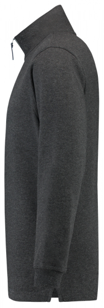 TRICORP-Sweatshirt 1/4-Reissverschluss, Basic Fit, 280 g/m, anthrazit meliert