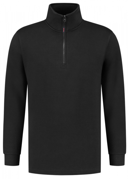 TRICORP-Sweatshirt 1/4-Reissverschluss, Basic Fit, 280 g/m, black