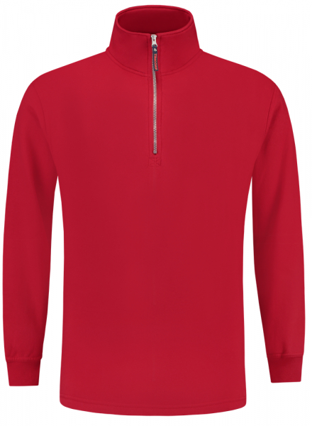 TRICORP-Sweatshirt 1/4-Reissverschluss, Basic Fit, 280 g/m, red