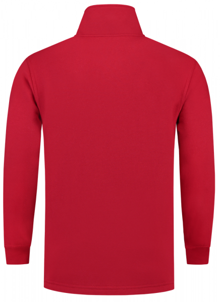 TRICORP-Sweatshirt 1/4-Reissverschluss, Basic Fit, 280 g/m, red