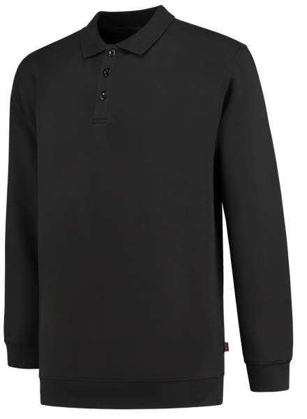 TRICORP-Sweatshirt mit Polokragen, Basic Fit, 280 g/m, black