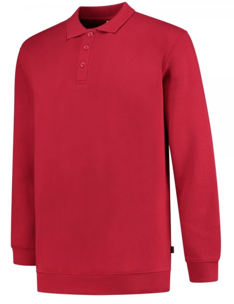 TRICORP-Sweatshirt mit Polokragen, Basic Fit, 280 g/m, red