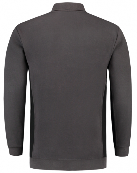 TRICORP-Polosweater, mit Brusttasche, Bicolor, 280 g/m, darkgrey-black