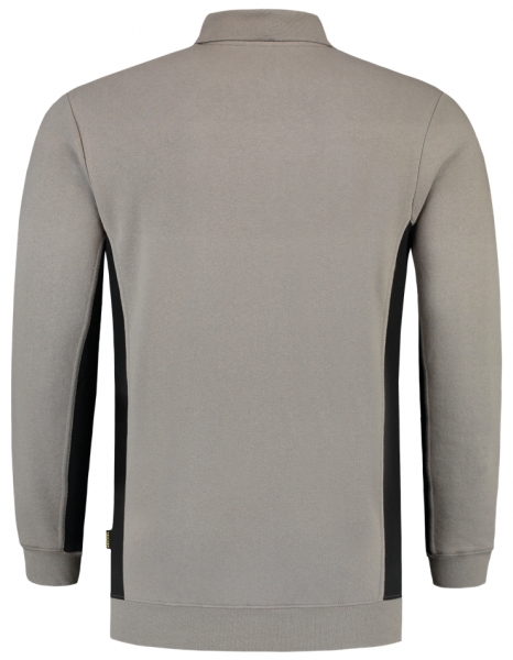 TRICORP-Polosweater, mit Brusttasche, Bicolor, 280 g/m, grey-black