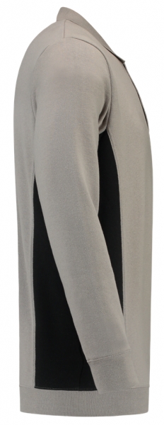 TRICORP-Polosweater, mit Brusttasche, Bicolor, 280 g/m, grey-black